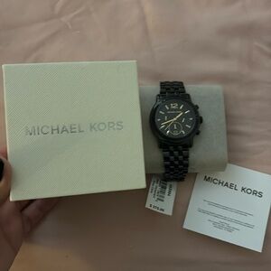 NWT Authentic Michael Kors black watch